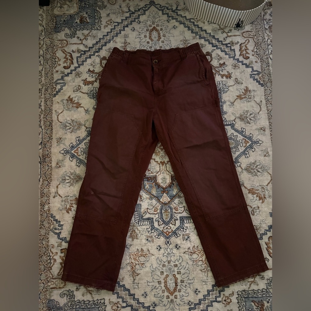 BDG Maroon Carpenter Style Pants
